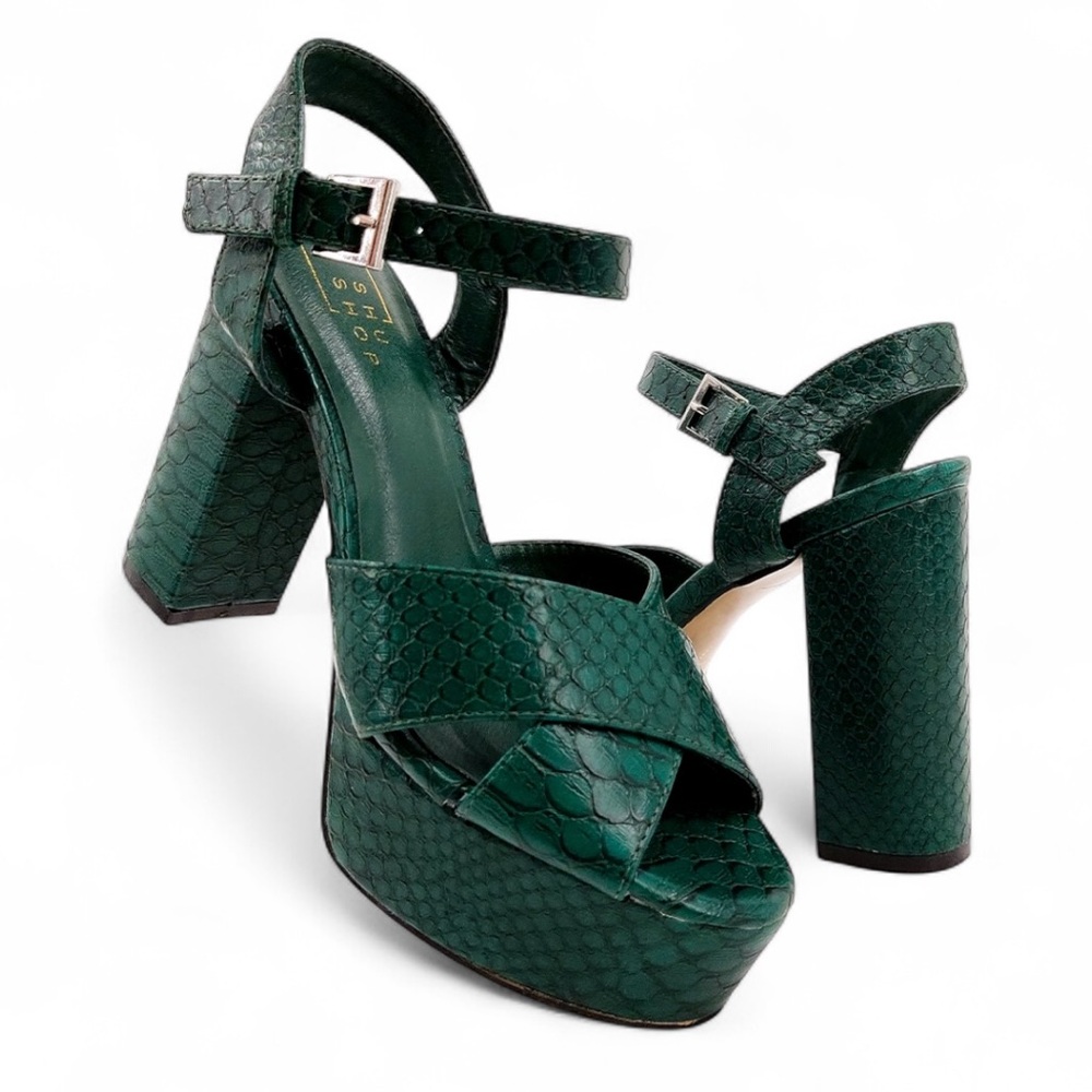 SHU SHOP Eugenia Heels In Green Size 8.5